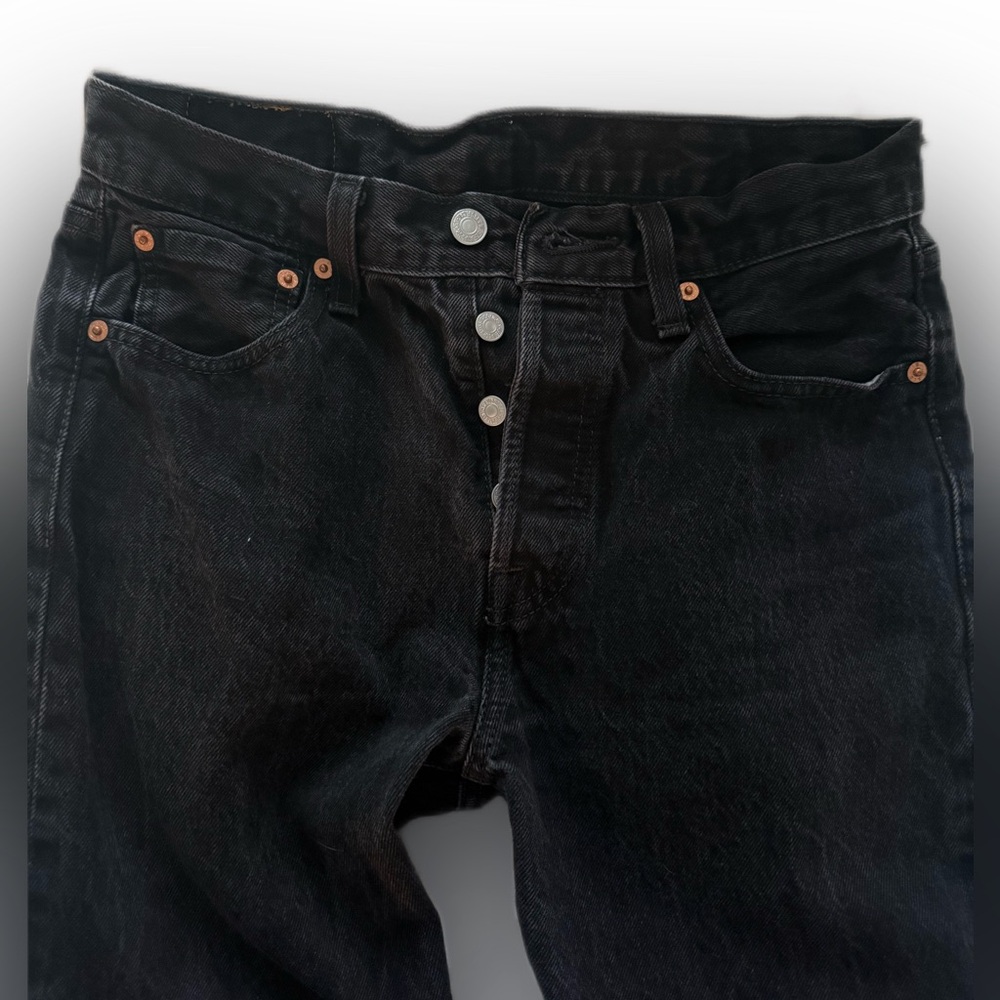 Levi's Black Straight Leg Jeans